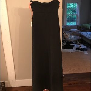 Black prom dress, halter top